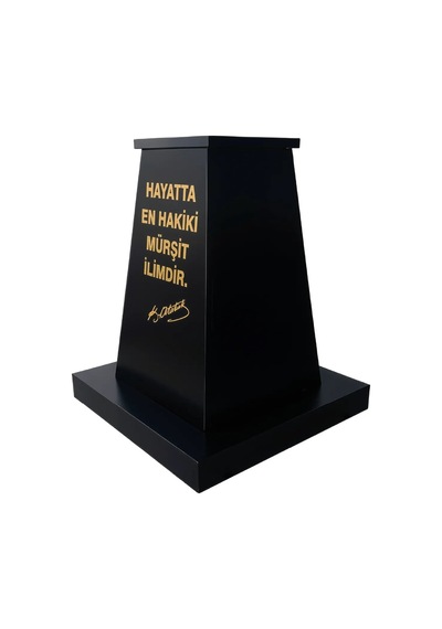 Atatürk Büstü 70cm Alüminyum + Kaide 120cm + Alt Tabla Lise Modeli