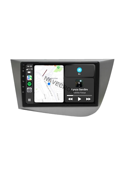 Seat Leon 2005-12 9" Uyumlu Androıd Multimedya Gerçek 2/32 Kablosuz Carplay Geri Görüş Kameralı 9"
