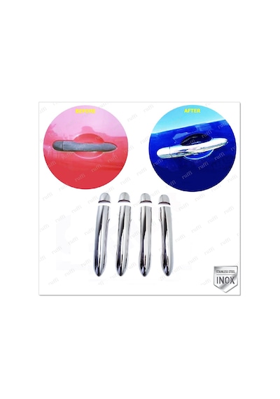 Renault Laguna 2 Krom Kapı Kolu Seti 4 Kapı 2001-2007 P. Çelik