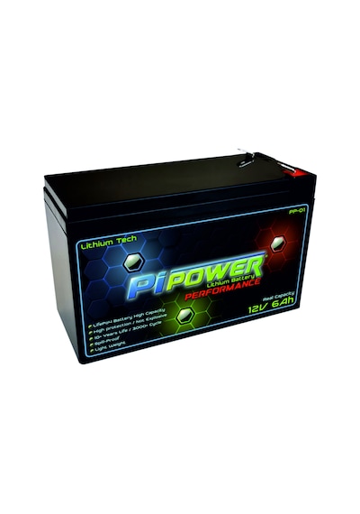 Pipower Lithium 12v6ah Bms Lityum Lifepo4 Akü Akülü Araba, Ups, Güvenlik
