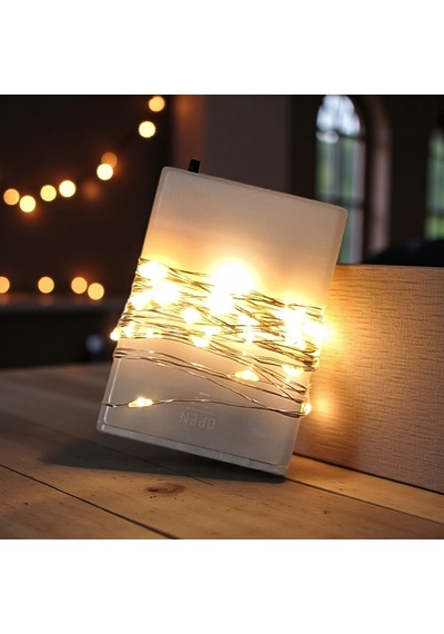 Upway 5 Metre Su Geçirmez Günışığı 50 Led Işık - Pilli Dekoratif Aydınlatma Sarı