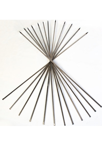 Kanat Şişi Sebze Şişi Adana Şişi 5-10 Adet 12 Mm Genişlik 10 Adet 12 Mm En 60 Cm Boy 3 Mm Kalınlık