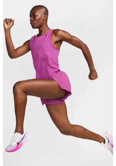 Nike Dri Fit Aeroswift Running Adv Singlet Tank Top Purple Lazer Kesim Koşu Atleti Mor Fn2504-518 Fs