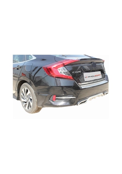 Honda Civic 10 Arka Tampon Eşiği Krom 2016 ve Sonrası