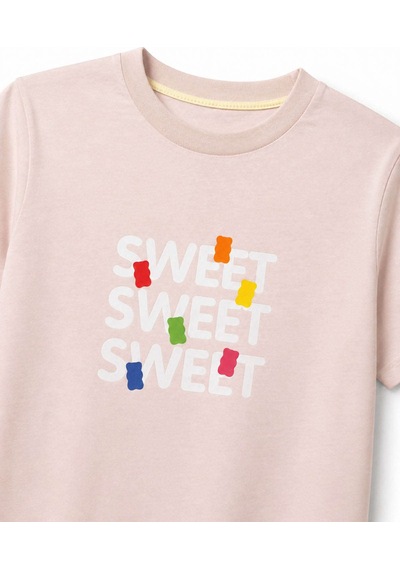 Haribo Lisanslı Renkli Ayıcık Baskılı T-shirt Şort Takım Somon Haribo Lisanslı Renkli Ayıcık Baskılı T-shirt Şort Takım Somon