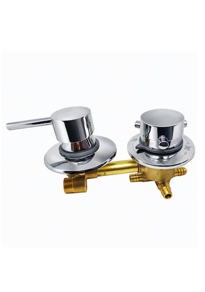 Ayrıntıshop 4 Yollu Duşakabin Bataryası Kompakt Sistem 9 Cm Krom