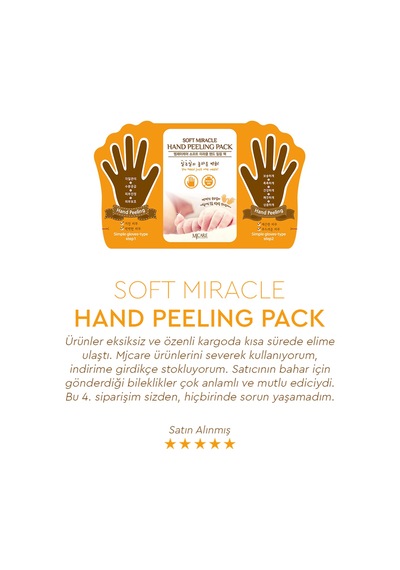 Mjcare Hand Peeling - Soyulan El Peeling Maskesi 3'lü