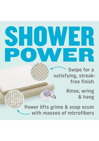 Shower Cleaning Pack Duş Temizleme Seti, Mikrofiber, Fildişi, Eco Ambalaj Belirtilmemiş
