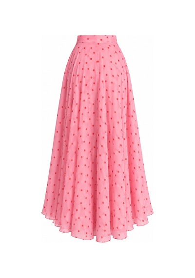 Laluvia Pembe Puantiyeli Etek - 2y0613