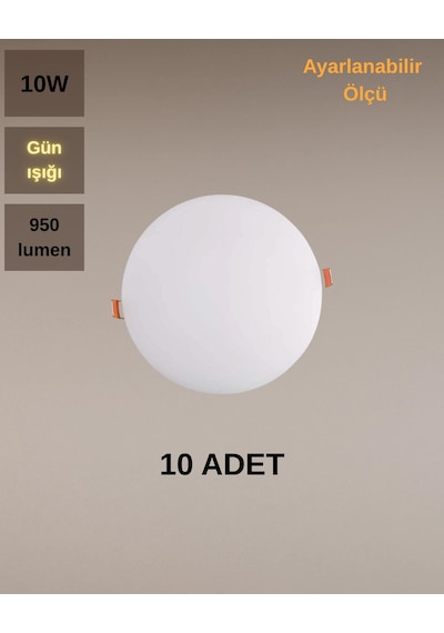 Cata Ct-5660 X Plus Led Panel 10w Günışığı - 10 Lu Paket Gün Işığı
