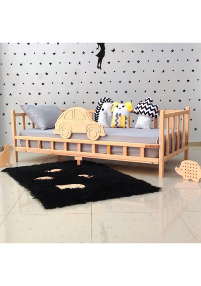 Markaawm Markaawm Premium Arabalı Montessori Yatak Çocuk Ve Bebek Karyola Akçaağaç