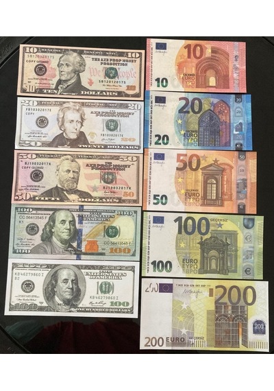 10 Deste Karışık Euro ve Dolar Geçersiz