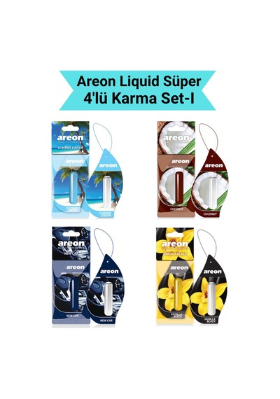 Areon Liquid 5 Ml 4'lü Karma Set-1