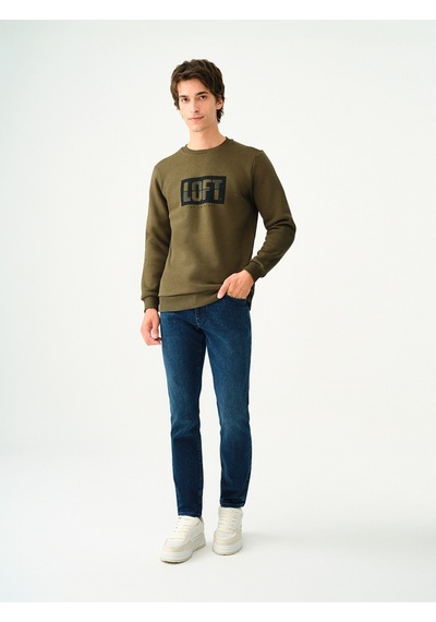 Erkek Sweat S-shırt Khakı