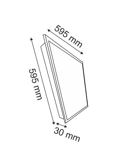 5 Adet 48 W Sıva Üstü 4000 K Açık Sarı 60x60 Panel Led Panel