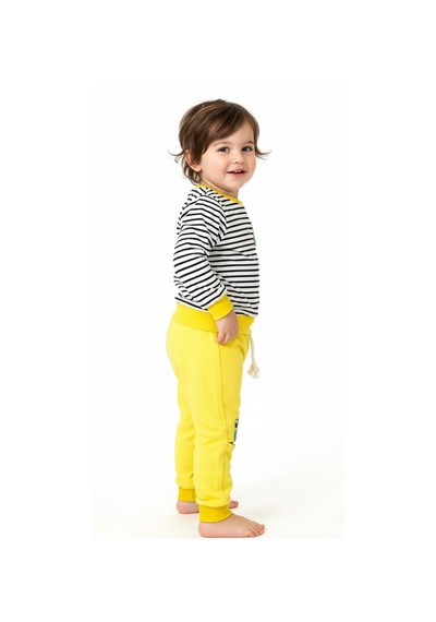 Miababy Figür Baskılı 2 Li Takım Sarı