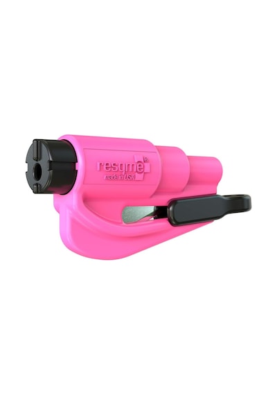 Resqme Single Pack, Pink - - Quick Car Escape Tool. Seatbelt Cutter & Window Breaker - Pink Çok Renkli