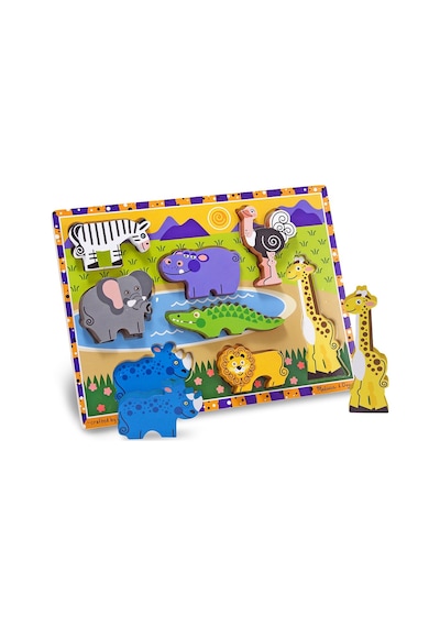 Melissa And Doug Ahşap Tombul Yapboz Safari