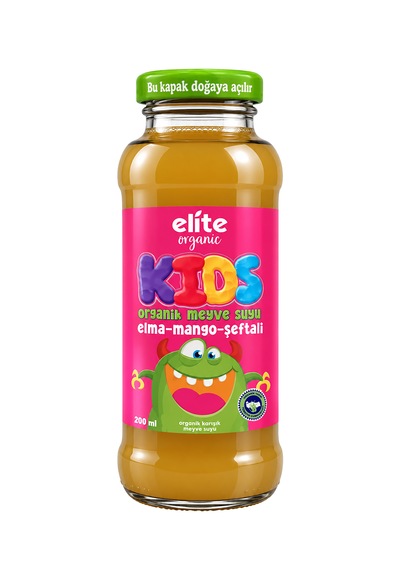 Kids Organik Elma-mango-şeftali Meyve Suyu 200 Ml