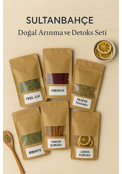 Bitkisel  Seti 6'lı Doğal  Seti Bitki Çayı Seti Doğal Destek
