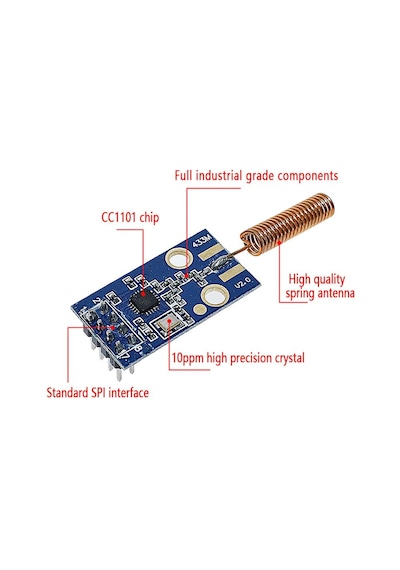 Cc1101 433Mhz Kablosuz Alıcı Verici