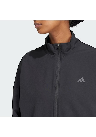 Adidas Pacer All Gym Tonal Kadın Fermuarlı Sweatshirt Iw8167 Siyah