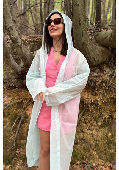 Mollycrush Unisex Su Rüzgar Geçirmez Katlanabilir Kapüşonlu Çıtçıt Düğmeli Eva Mavi Yağmurluk Şeffaf Mollycrush Unisex Su Rüzgar Geçirmez Katlanabilir Kapüşonlu Çıtçıt Düğmeli Eva Mavi Yağmurluk Şeffaf