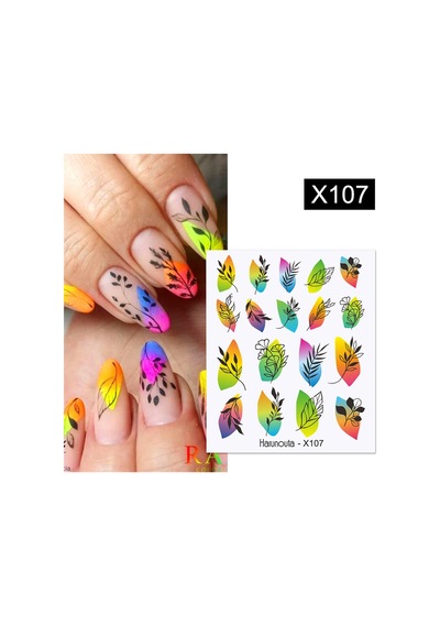 Su Transferli Nail Art Sticker X107 53013-7