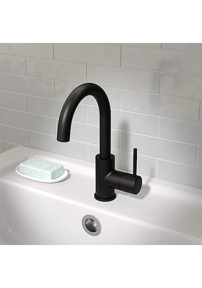 Sardıcı Vermilion Serisi Lavabo Bataryası Siyah