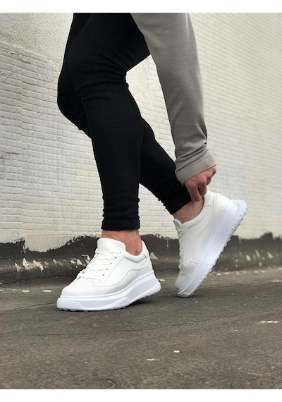 Aymood Jy507 Alone Bağcıklı Cilt Erkek Günlük Sneaker Ayakkabı Cbt Beyaz