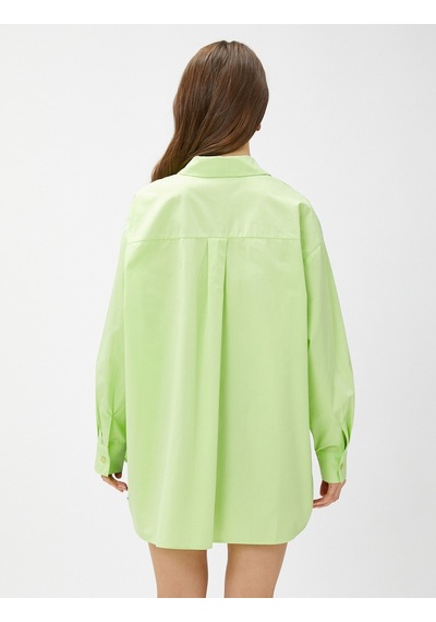 Koton Oversize Poplin Gömlek Uzun Kollu Pamuklu Yeşil 3sak60011pw 3SAK60011PW786 Yeşil Koton Oversize Poplin Gömlek Uzun Kollu Pamuklu Yeşil 3sak60011pw 3SAK60011PW786 Yeşil