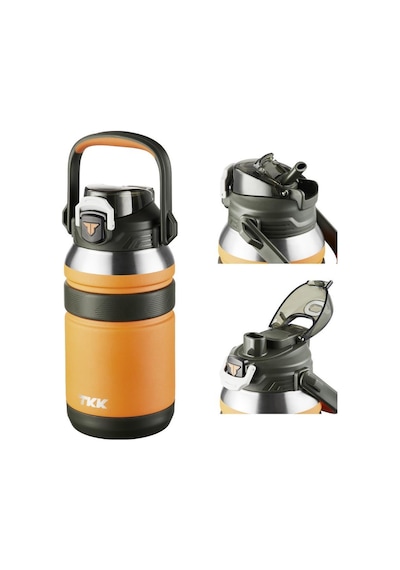 Tkk Çelik Termos 1000ml Turuncu