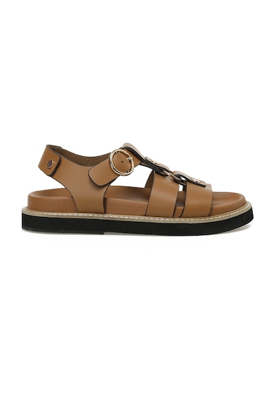 Nine West Hermon 5fx Taba Kadın Kalın Taban Sandalet 000000000101944630 Taba
