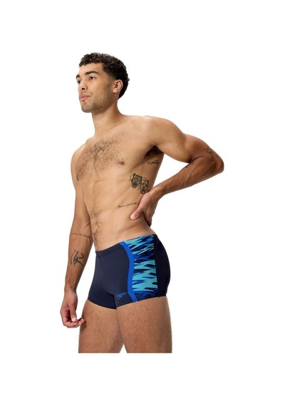 Speedo Hyperboom Splice Aquashort Erkek Yüzücü Mayosu Lacivert