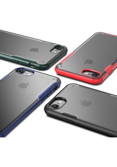 Apple Uyumlu iPhone 8 Kılıf Zore Volks Kapak-Siyah