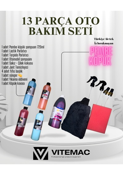 13 Parça Oto Bakım Seti Vitemac