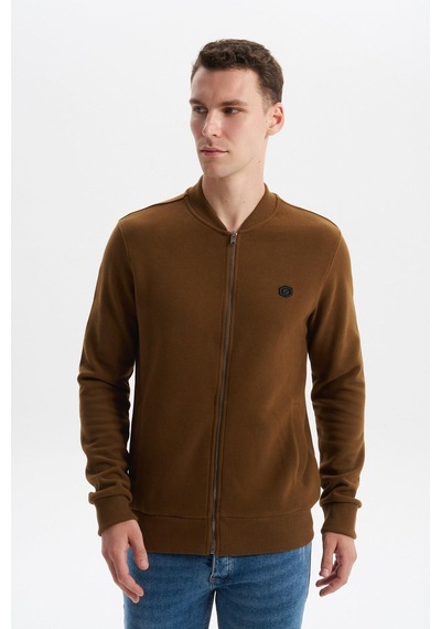 AR-MA Arma Erkek Slim Fit Selanik Kumaş Tam Fermuar Fleto Cepli Kapüşonsuz Kolej Yaka Sweatshirt K30324698302 Kahverengi-k7 AR-MA Arma Erkek Slim Fit Selanik Kumaş Tam Fermuar Fleto Cepli Kapüşonsuz Kolej Yaka Sweatshirt K30324698302 Kahverengi-k7