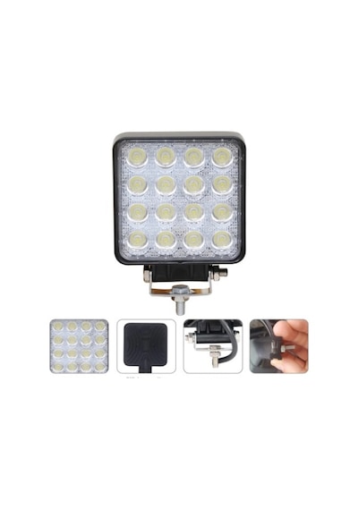 Traktör Led Kabin Lamba 16 Ledli 2 Adet