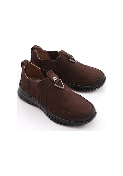 Dgn 1453-1 Kadın Comfort Ayakkabı Kahverengi