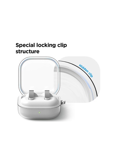 Caseonn Samsung Galaxy Buds 4 Pro Kılıf V2 Askı Aparatlı Transparan Silikon Şeffaf
