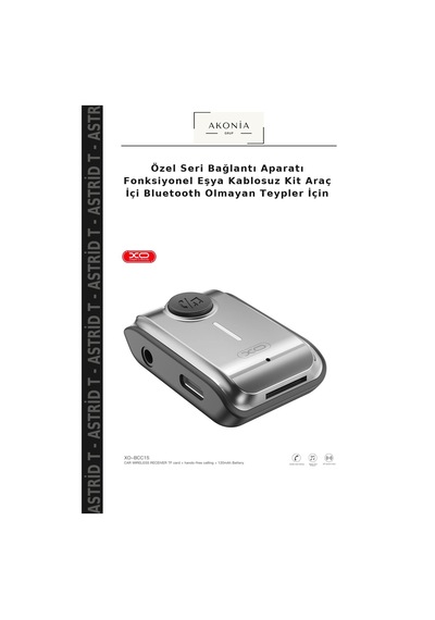 Özel Seri Bağlantı Aparatı Fonksiyonel Eşya Kablosuz Kit Araç İçi Bluetooth Olmayan Teypler İçin