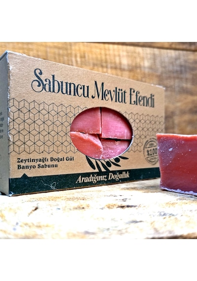 Sabuncu Mevlüt Efendi Zeytinyağlı Doğal Gül Banyo Sabunu 400 G