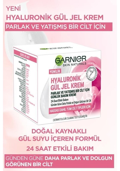 Hyaluronik Gül Jel-krem - Parlak Ve Yatışmış Bir Cilt Için Günlük Bakım Kremi