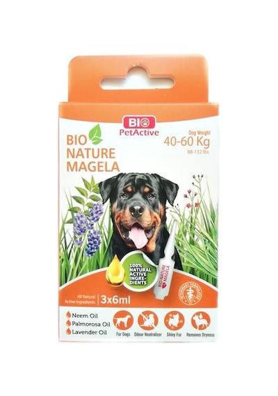 Bio Nature Magela Dış Parazit Kovucu Köpek Tüy ve Deri Bakım Ürünü 3 x 6 ML