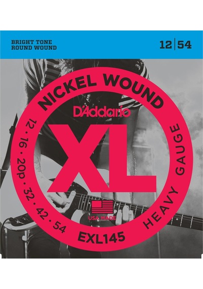D'addario Exl145 Xl Nickel Serisi Elektro Gitar Tel Seti Heavy - 12-54 - Nickel Wound