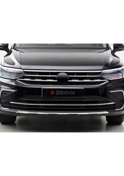 S-Dizayn Vw Tiguan Krom Ön Tampon Çıtası 2020 Üzeri Parlak Krom