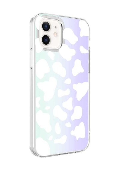 Zore İphone 12 Uyumlu Ogaa M-blue Desenli Kılıf-cow No2