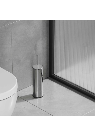Aqua Bagno Basic Klozet Ve Tuvalet Fırçası, Parlak Krom Paslanmaz Diğer