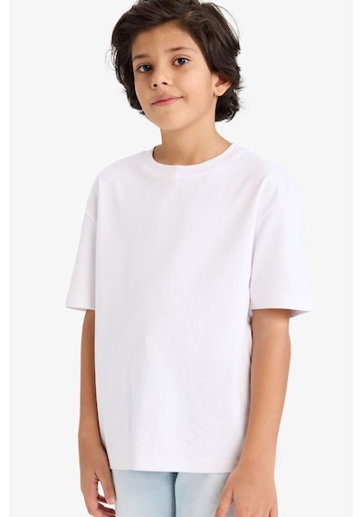Defacto Erkek Çocuk Oversize Tişört G6486a826smwt34 Beyaz-wt34