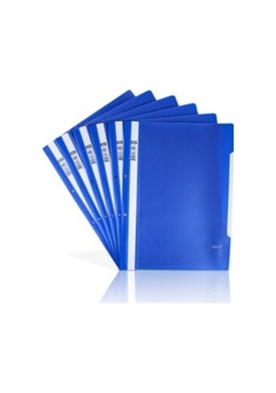Assis 7729 A4 Mavi Plastik Telli Dosya - 10'lu Paket